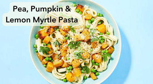 Pea, Roast Pumpkin & Lemon Myrtle Pasta