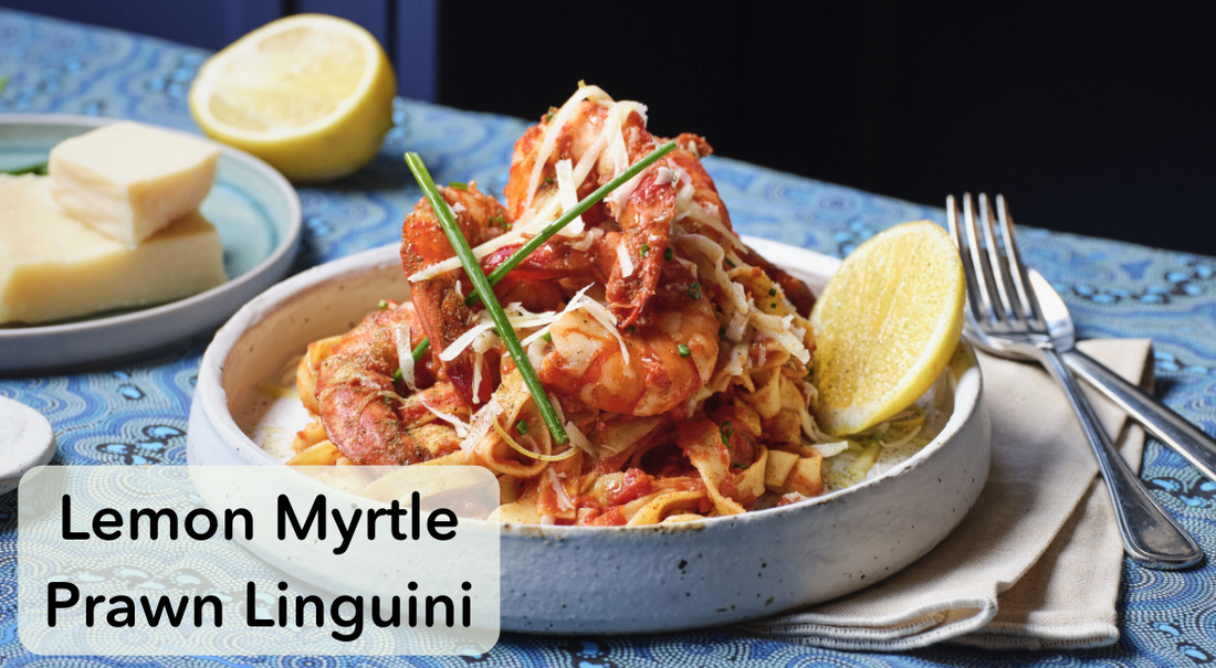 Lemon Myrtle Prawn Linguini