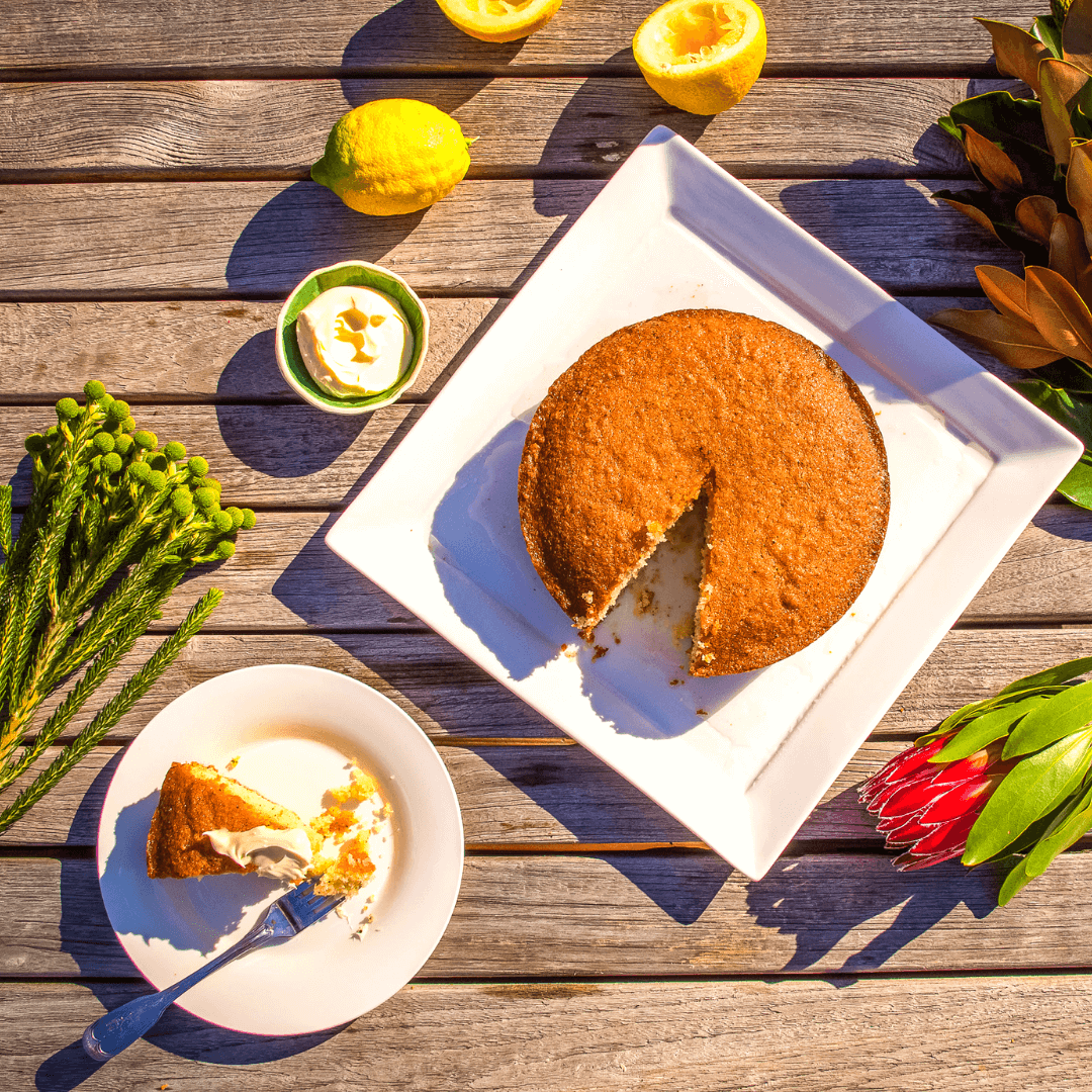 Lemon Myrtle coconut cake