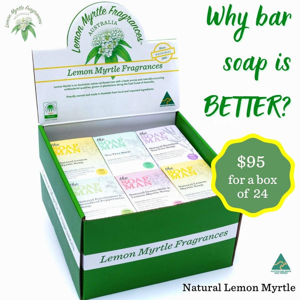 Why bar soap is BETTER! Lemon Myrtle Fragrances