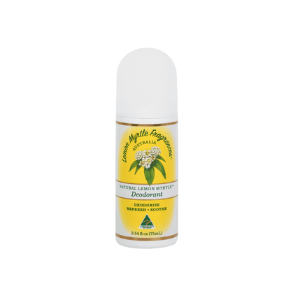 Natural Deodorant Roll On Lemon Myrtle Antibacterial Alcohol