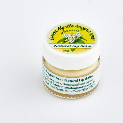Natural Lemon Myrtle Lip Balm - 30gm