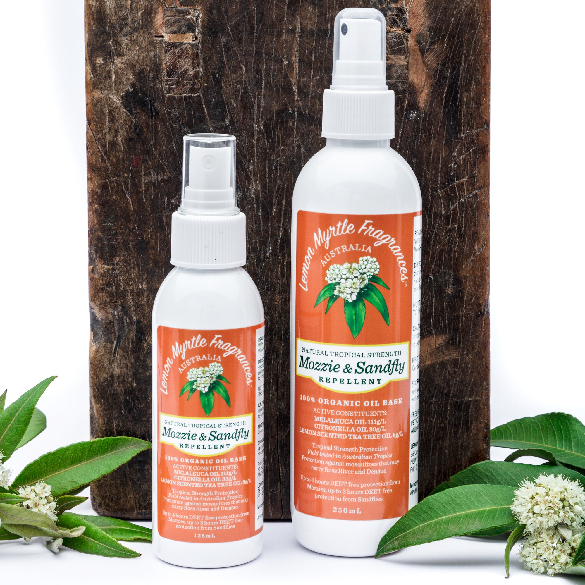 Lemon Myrtle Fragrances Natural Tropical Strength Mozzie & Sandfly Repellent